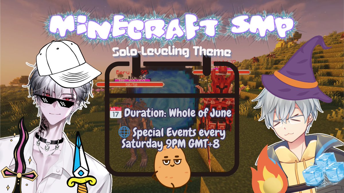 UtsuhoNull's tweet photo. 📢 ATTENTION BLOCK GREMLINS 📢

for the entire month of JUNE,
i'll be live EVERY. SINGLE. DAY.
streaming the most unhinged Minecraft SMP yet
💀 solo leveling mod
🏃‍♂️ speed, danger, RP drama
🧱 i build. i cry. i fight. i maybe forget to eat. https://t.co/uCxhlnyi45