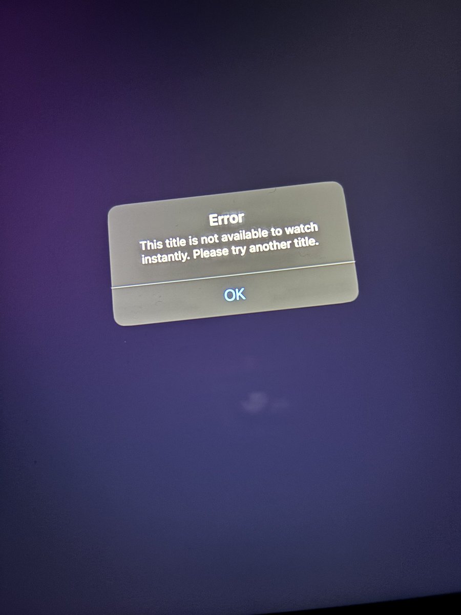 GemsMyName's tweet photo. Can’t get Netflix to work! UK 😑 https://t.co/xtKwUpzmmY