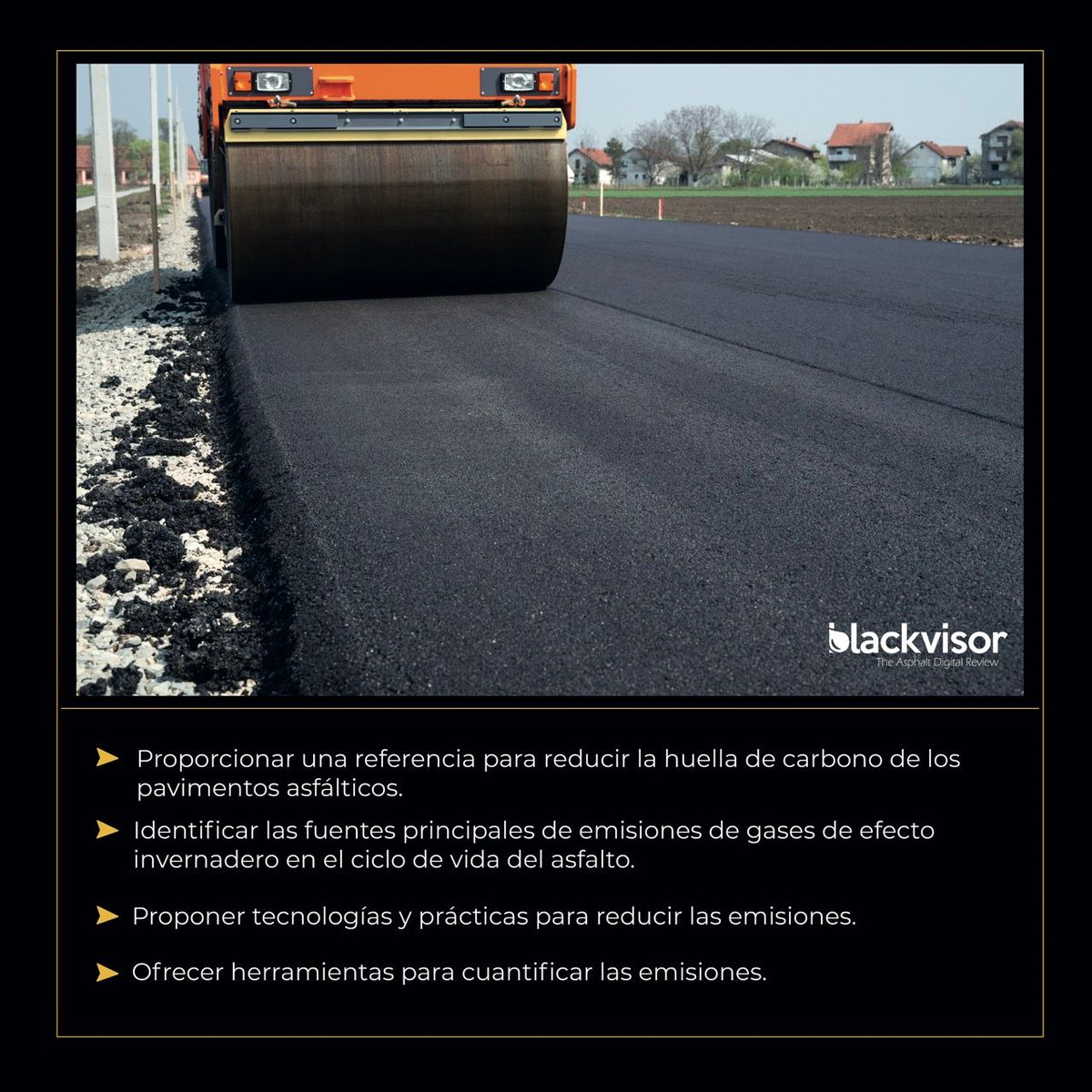 blackvisormx's tweet photo. Estos son los objetivos clave del informe de NAPA sobre la huella de carbono en pavimentos asfálticos 🌍🚧.  #InnovaciónAsfáltica #Sostenibilidad https://t.co/Mqc0FGRf9K