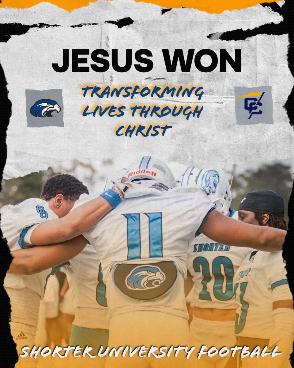 Zach Morrison (@coachmorrison58) on Twitter photo JESUS WON!
Check Out What Is Going On At Shorter University
60+ Players Gave Their LIFE to CHRIST This Past Year
30+ Baptisms
GOD IS AT WORK!
<a href="/Shorter_FB/">Shorter Hawks Football</a> <a href="/shorteruniv/">Shorter University</a> <a href="/ShorterHawks/">Shorter Hawks</a> JESUS WON!
Check Out What Is Going On At Shorter University
60+ Players Gave Their LIFE to CHRIST This Past Year
30+ Baptisms
GOD IS AT WORK!
<a href="/Shorter_FB/">Shorter Hawks Football</a> <a href="/shorteruniv/">Shorter University</a> <a href="/ShorterHawks/">Shorter Hawks</a>
