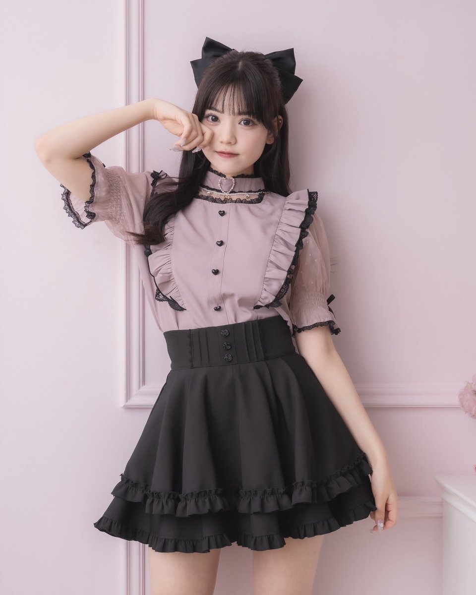 ロジータ 美品 バラ釦ポイントダブルフレアスカパン