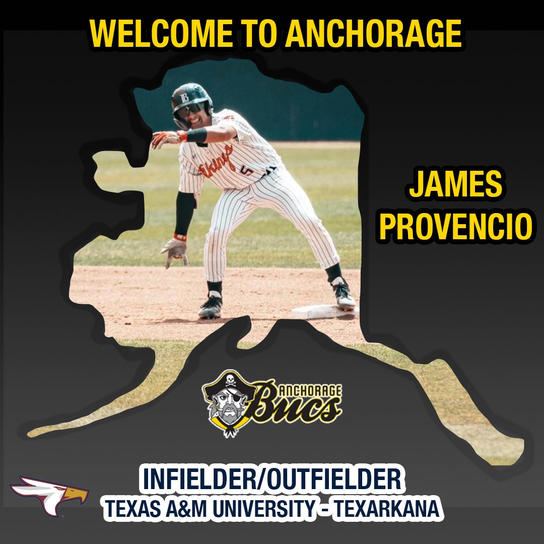 Anchorage Bucs (@anchoragebucs) on Twitter photo Next up, let's welcome James Provencio out of <a href="/tamut_baseball/">TAMUT Baseball</a>. <a href="/_Jpro07__/">James Provencio</a> hit .372 and drove in 22 runs in 29 games played this spring. Next up, let's welcome James Provencio out of <a href="/tamut_baseball/">TAMUT Baseball</a>. <a href="/_Jpro07__/">James Provencio</a> hit .372 and drove in 22 runs in 29 games played this spring.