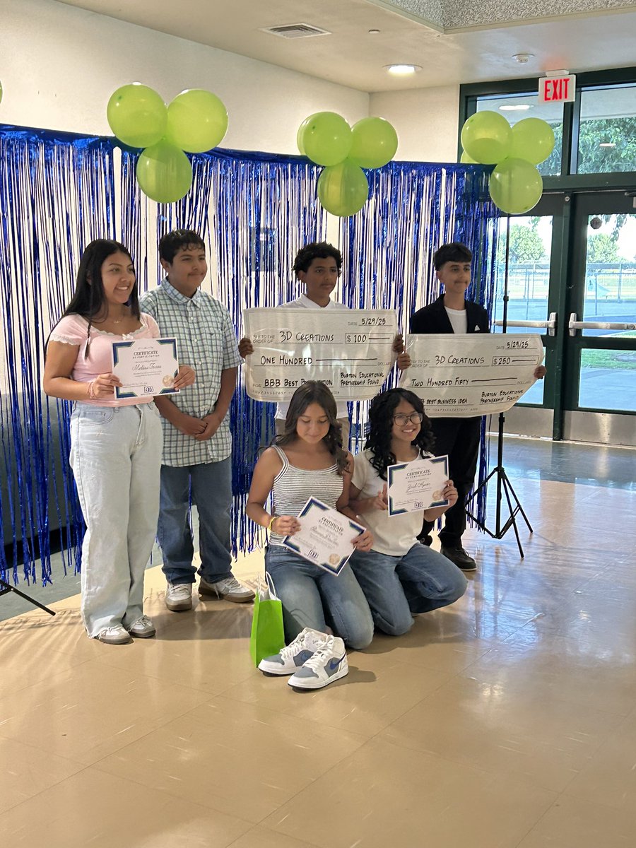 7th grade CTE Wheel students participated in the first ever Burton Business Battle! We had some big winners from each middle school - taking home a total of $350 each for their business pitch idea. We are so proud of your hard work and creativity! Thank you to SCHS for hosting!