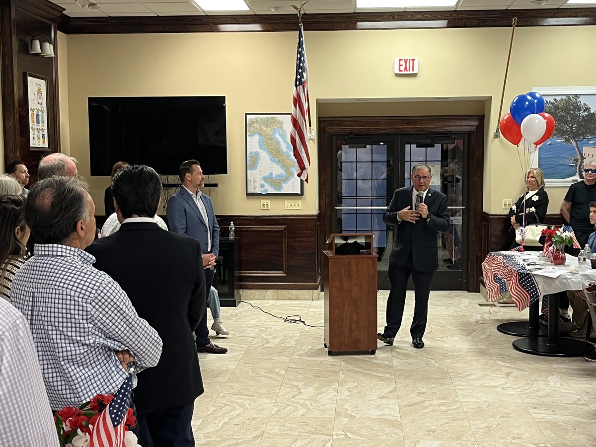 JonBramnick2025's tweet photo. Had a great time bringing some comedic relief to the Westfield Republicans’ campaign kickoff tonight! This is a strong team with a clear vision, and I’m excited to see the positive change they’ll bring to Westfield. https://t.co/2fnXL6PzUb