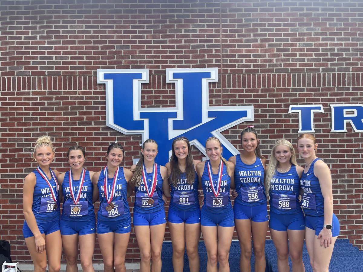 Girls 4x200 set the school record and finished 3rd in state! (Dixie Hensley, Abbie Hooten, Josie Holtzapple, Maggie Meyer) Maggie Meyer finishd 3rd in state in 200 meter dash and broke a school record dating back to 1983! Maggie also set the school record for the 100 meter dash!