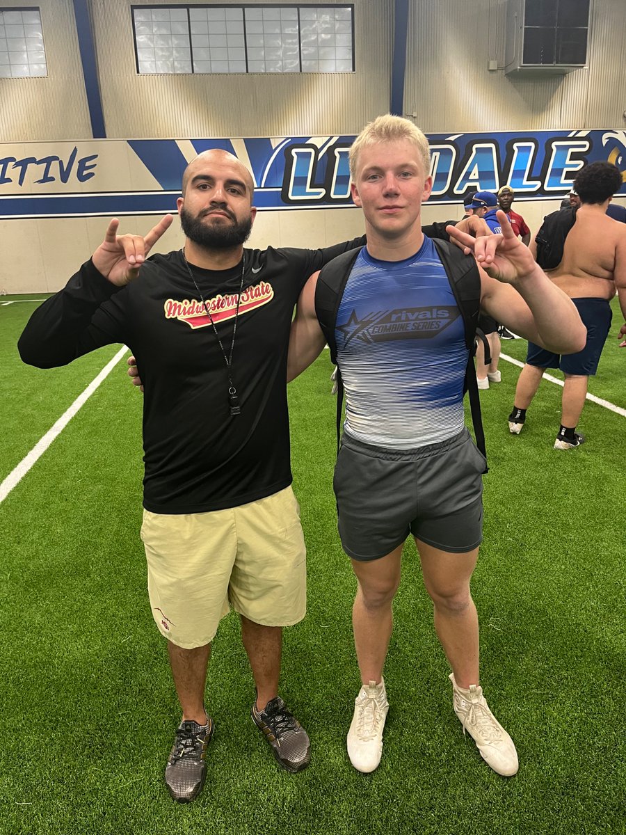 Great camp today! <a href="/MSUTexasFB/">Midwestern State Football</a> <a href="/MustangsDC/">Rich Renner</a> <a href="/d_hunter32/">Coach Hunter</a> <a href="/_EliteProspects/">Elite Prospects🚨</a> <a href="/HSAA_Football/">Dallas HSAA Football 🏈</a>