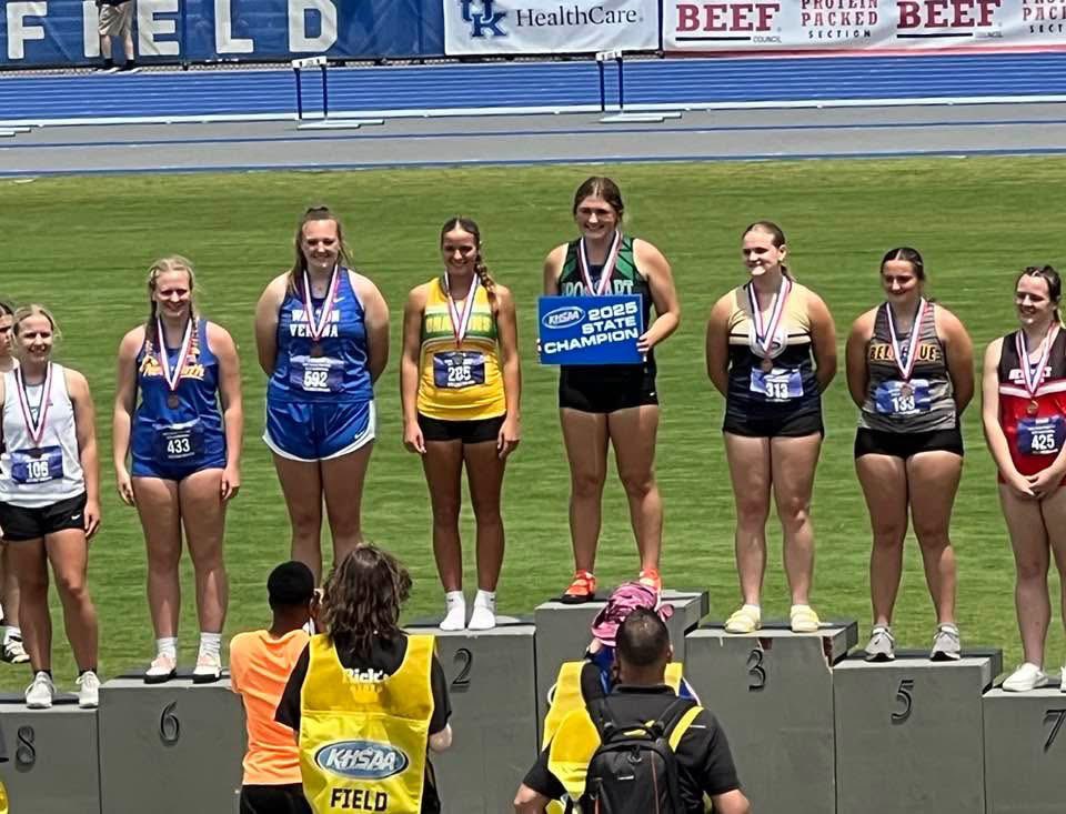 Congratulations to Ava Kendall who placed 4th in State in Discus today!