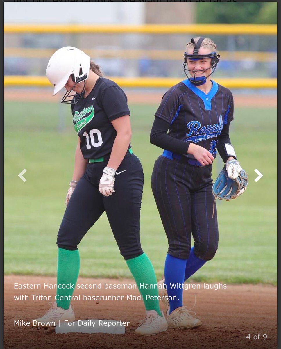 Madi and I both had great games yesterday. While her team came out on top, mine fell short. Thank you Daily Reporter for capturing this moment and the reminder that the game is about more than just stats. It’s about the friendships and connections we’ve built over the years!