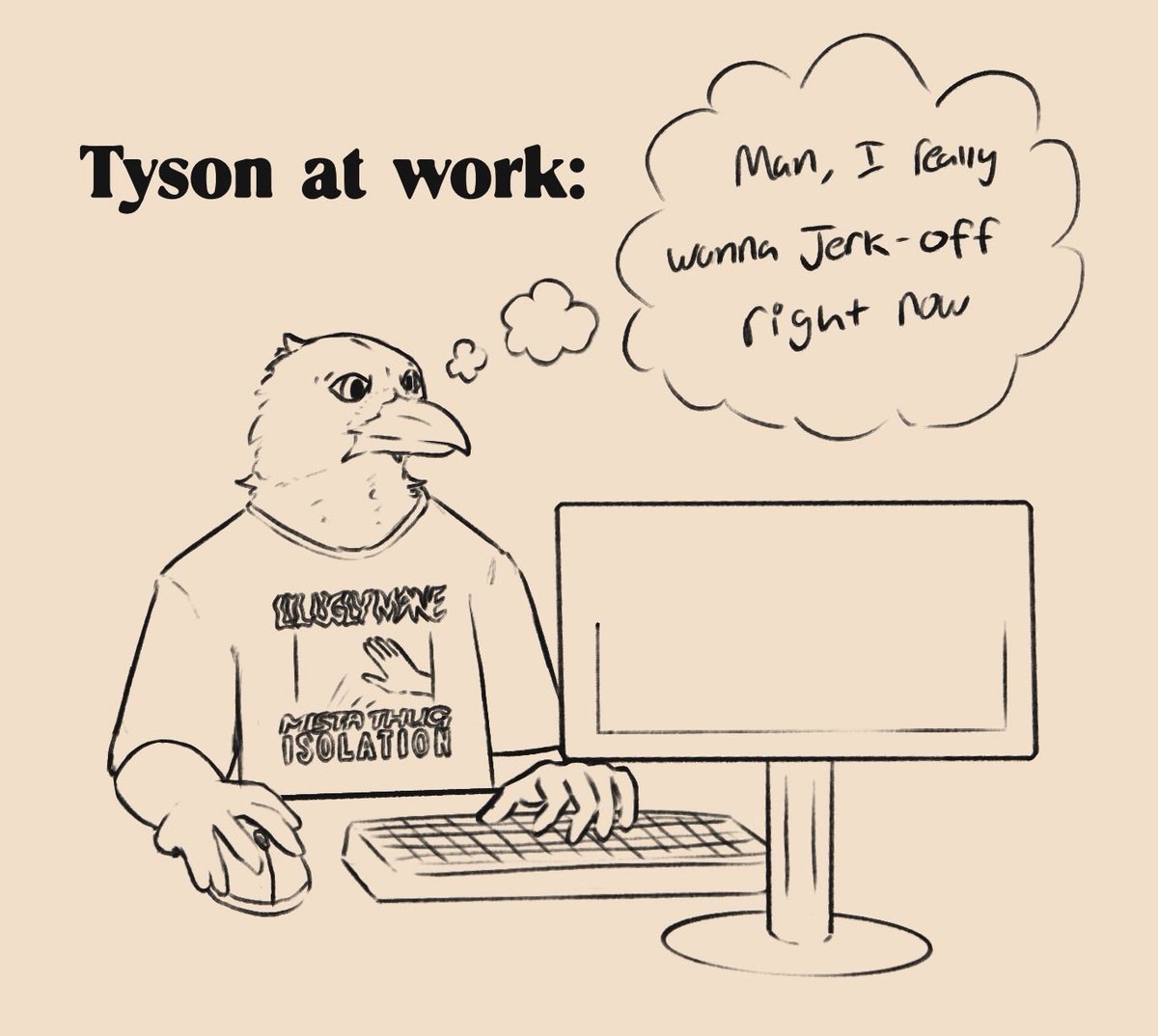 gunji____'s tweet photo. Tyson is a very hard working employee https://t.co/dWhcO3V3k3