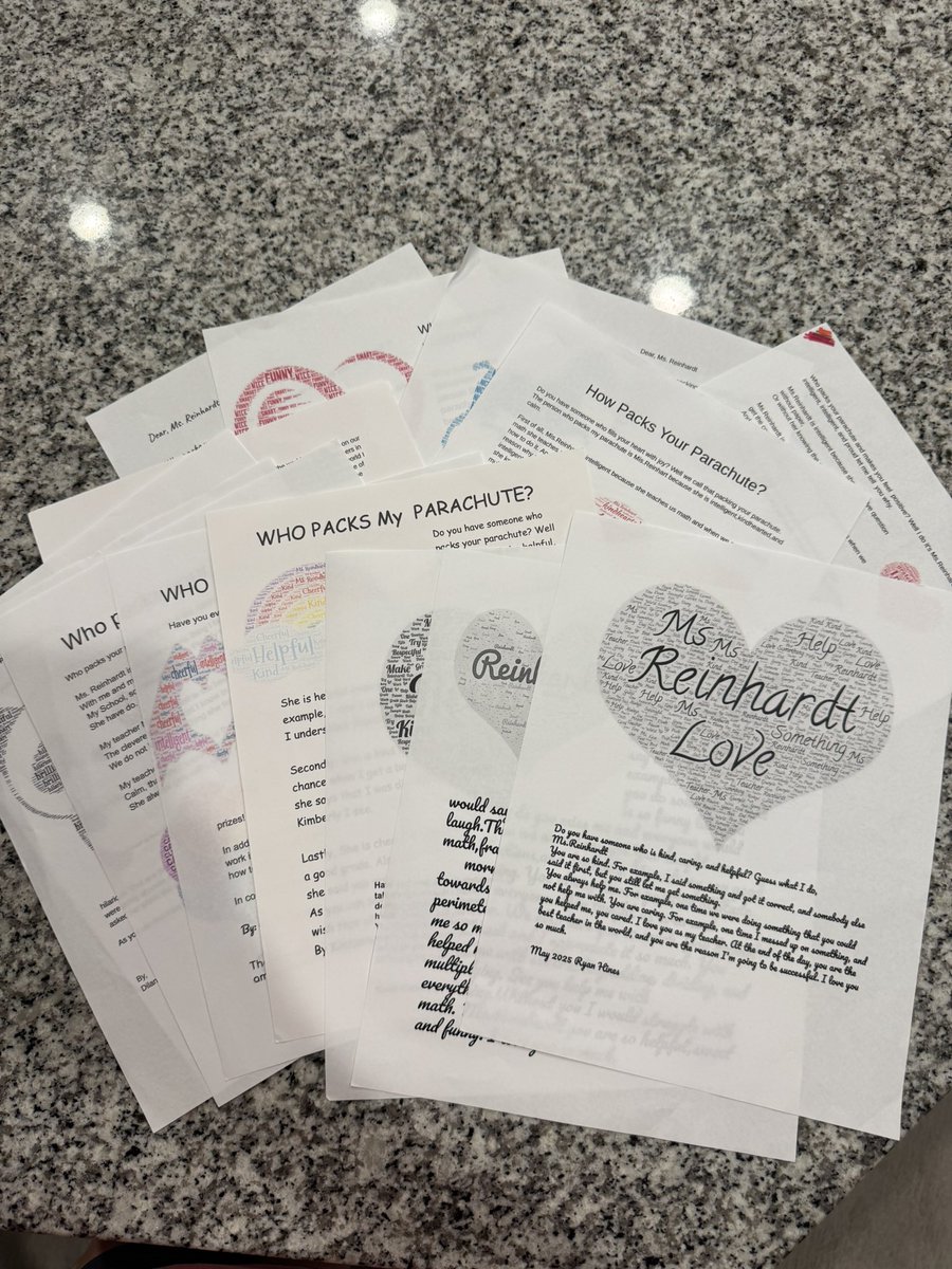 Year 9 in the books &amp; what a special year it was! I had the privilege of teaching in 2 different classes this year &amp; these kiddos have my heart! They all surprised me with letters this week 🥹

Thank you <a href="/Sralla3/">✏️Adrian Sralla</a> <a href="/CarraTharp/">Ms.Tharp</a> &amp; Ms. Loyacano for trusting me with your babies 🩵