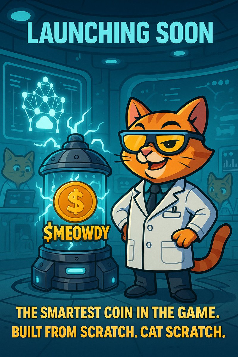 CoinMeowdy's tweet photo. 👑 Not a pet. Not a token.
$MEOWDY is the future of feline finance.
Built for the streets. Powered by memes & own Blockchain 🚀
Join: https://t.co/VSEkNeTg01
#MeowdyCoin #CatCoin #CryptoTwitter #MemeCoin #CryptoCommunity #Clawchain #PurrToEarn #ShitcoinGems #DeFi #MoonMission https://t.co/lrAnMP4RgI