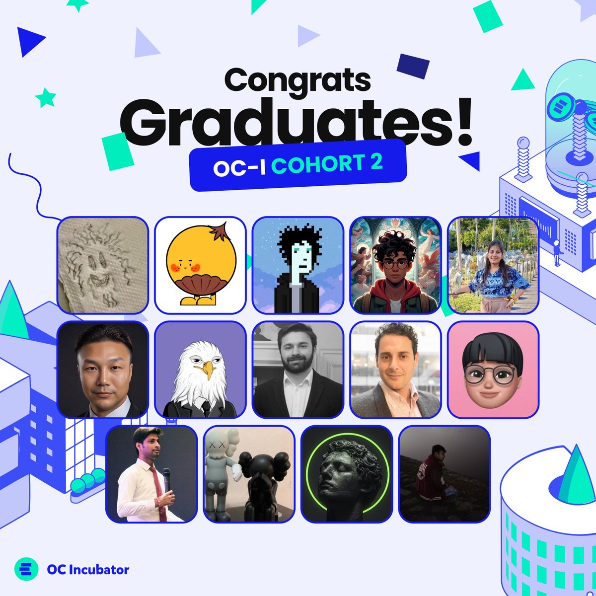 educhain_xyz's tweet photo. OC-I Cohort 2, you did it. 🥂

12 weeks of building, refining, and showing up.

It wasn’t just about the decks, it was about the people. Curious builders, sharp mentors, and side chats that sparked something real.

From Kickoff to Demo Day, meet the graduates making moves 🎓⤵️ https://t.co/iJyUlR29Ah