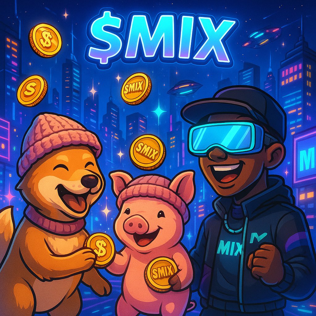 dog wif hat 🐶
pig wif hat 🐷🧢
$MIX wif purpose 🚀

Not just a meme  a movement.
For the new gen. No rugs. Just vibes.
Built on Solana ⚡️

CA: AyXVzdAAb4WxuGzfCACroRwzvNhHt73k6JLWahRVpump
#MixKids #MemeCoinSeason #Solana #NextUp