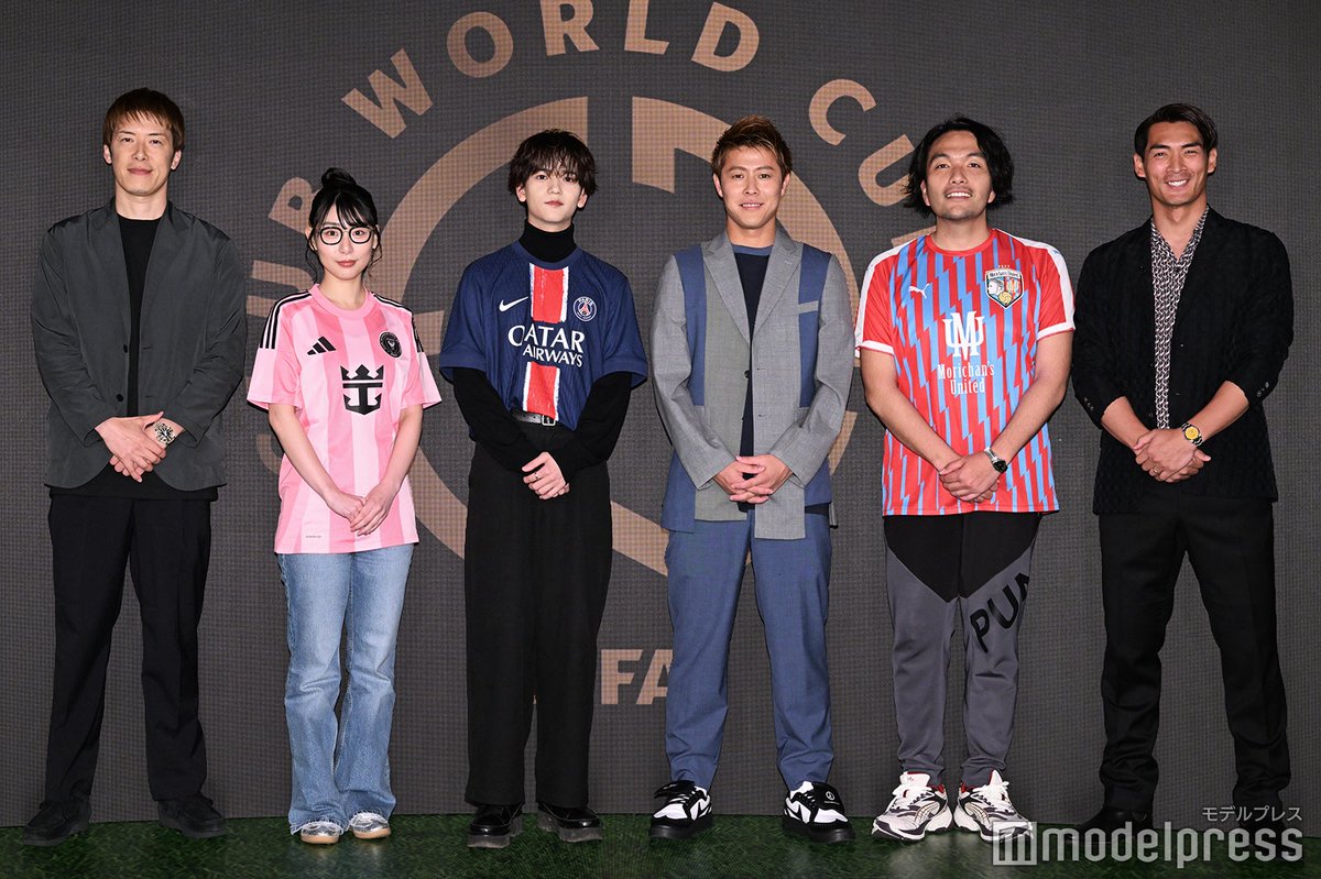 modelpress's tweet photo. FANTASTICS中島颯太、注目選手を告白
「素晴らしい判断と実力もあって」⚽️

見取り図・盛山晋太郎は
“100年計画”明かす💭

🔻写真・記事詳細はこちら
https://t.co/gK9bsz76FB

#FANTASTICS #中島颯太 #FIFACWC https://t.co/BgdKbK2oLj