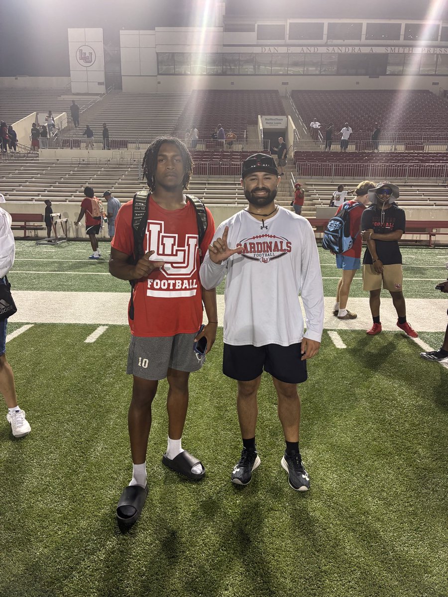 Had an great day at Lamar University camp, appreciate the invite <a href="/_CoachDiaz/">Coach Jacob Diaz 🇨🇺 🇲🇽</a> 🔴⚪️