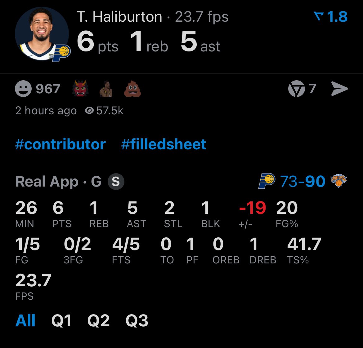 Hali does this immediately after this tweet LMAO