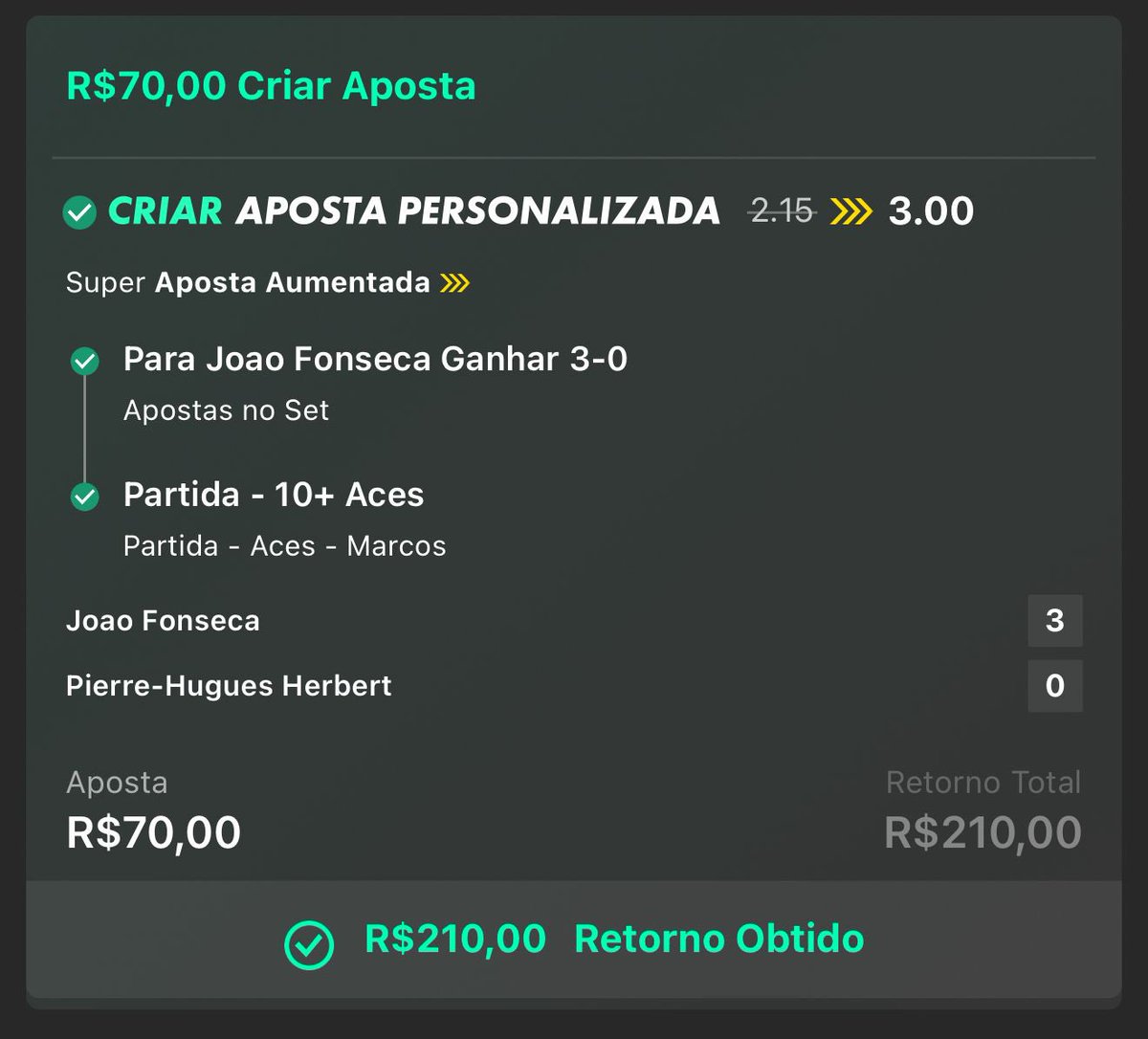 João nunca decepciona