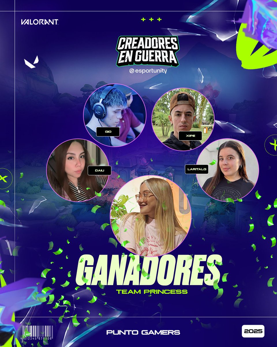 ¡GANADORES!

Tenemos equipo ganador de #CEG 💚

🟢 <a href="/princesskenobi_/">prin 🏹</a> 
🟢 <a href="/daiumills/">Daiu Mills</a> 
🟢 <a href="/giooomz/">gioo</a> 
🟢 <a href="/xipeVAL/">xipE_</a> 
🟢 <a href="/LaraLuciaGarcia/">LaritaLG</a> 

¡Gracias a todos por el apoyo!