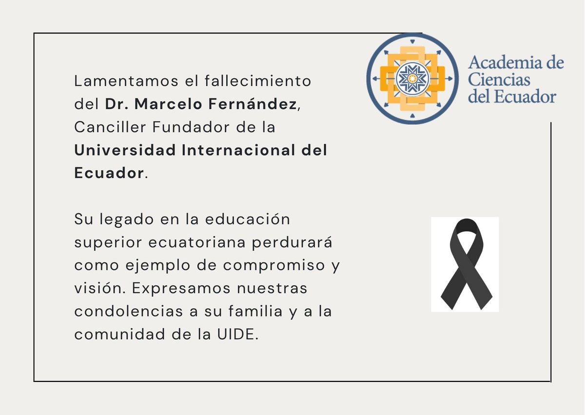 Academia de Ciencias - Ecuador (@cienciasecuador) on Twitter photo 