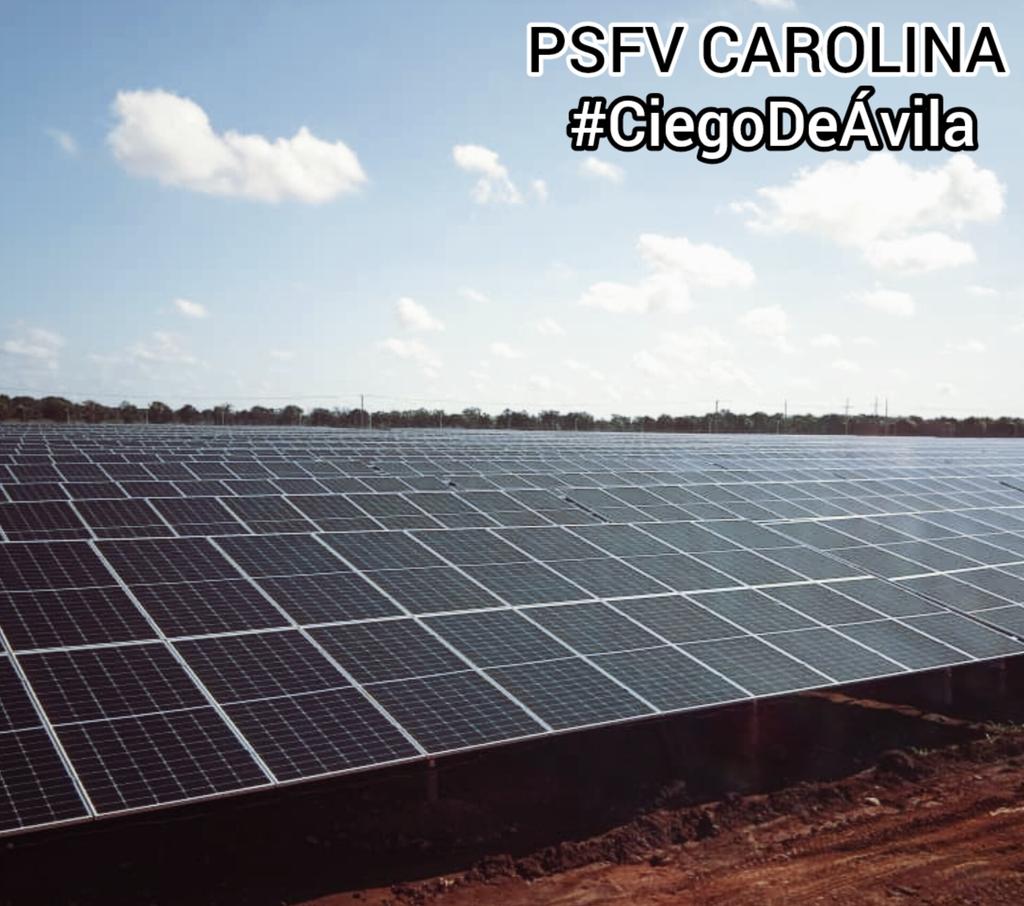 🇨🇺| Este viernes, se espera sincronizar al SEN, el segundo Parque Solar Fotovoltaico de #CiegodeÁvila , ubicado en "Carolina", Municipio Venezuela,  el cual inició su construcción el pasado 8 de febrero, récord para nuestros ingenieros y personal especializado.
#EnergiaDelPueblo