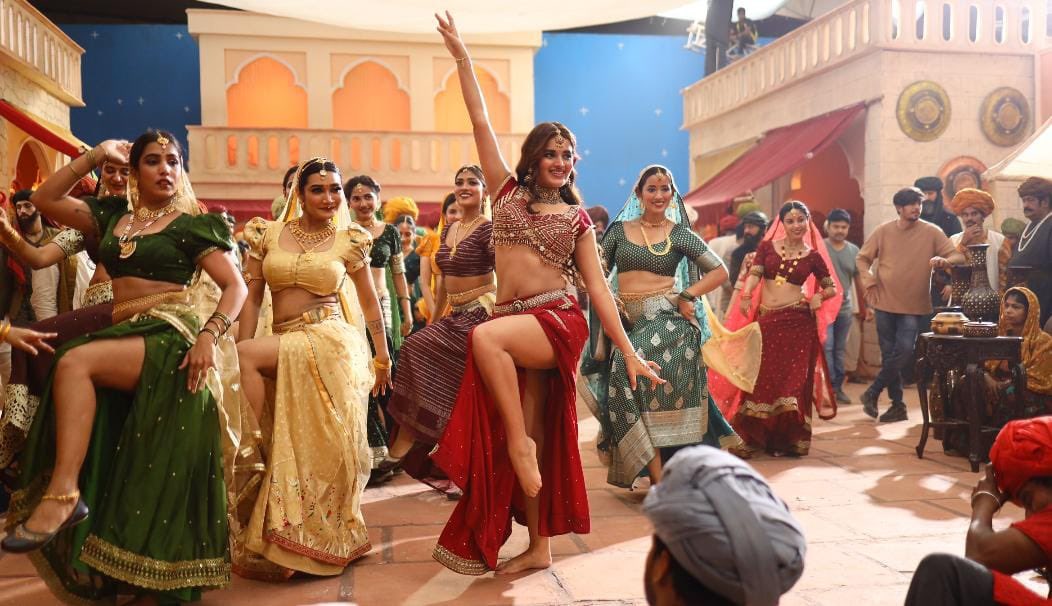 Working stills from #TaaraTaara 🔁🪇🪈🎶🪘🎵🎼🪗🦅 #HariHaraVeeraMallu