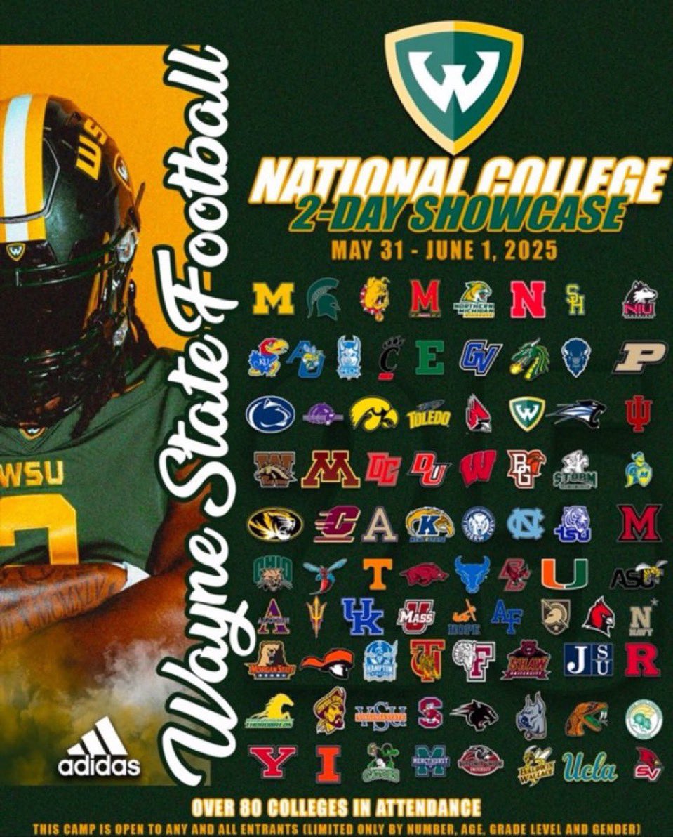 Aaron Weiner (@aaronw_55) on Twitter photo I’m excited to be attending Session 1 of the Wayne State National showcase this weekend!! Looking forward to connecting with many coaches! <a href="/PHDLineCoach/">Coach Garland</a> <a href="/CoachASaleh/">Ahmed Saleh</a> <a href="/Coach_Creighton/">Chris Creighton</a> <a href="/cobrown58/">cornell brown</a> <a href="/CoachCandle/">Jason Candle</a> <a href="/MrPrimetime4/">LaTroy Lewis</a> <a href="/rbrady1313/">Ryan Brady</a> <a href="/CoachGus90/">Niklas Gustav, CSCS</a> <a href="/CoachSchu44/">Joshua Schumacher</a> <a href="/DrinkallCoach/">Matthew Drinkall 🇺🇸</a> I’m excited to be attending Session 1 of the Wayne State National showcase this weekend!! Looking forward to connecting with many coaches! <a href="/PHDLineCoach/">Coach Garland</a> <a href="/CoachASaleh/">Ahmed Saleh</a> <a href="/Coach_Creighton/">Chris Creighton</a> <a href="/cobrown58/">cornell brown</a> <a href="/CoachCandle/">Jason Candle</a> <a href="/MrPrimetime4/">LaTroy Lewis</a> <a href="/rbrady1313/">Ryan Brady</a> <a href="/CoachGus90/">Niklas Gustav, CSCS</a> <a href="/CoachSchu44/">Joshua Schumacher</a> <a href="/DrinkallCoach/">Matthew Drinkall 🇺🇸</a>