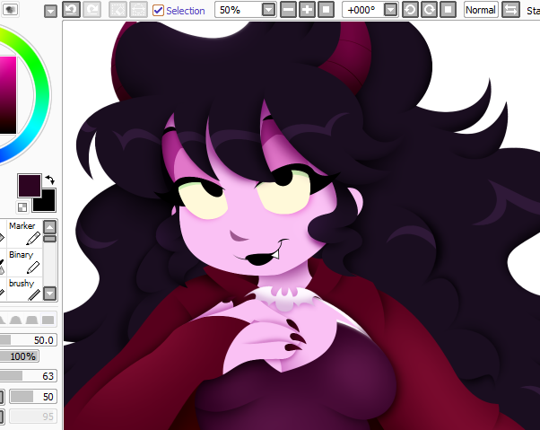 finished with my comm queue so i'm coming back to finish some unfinished oc art! (also need to prep for artfight 🤧)