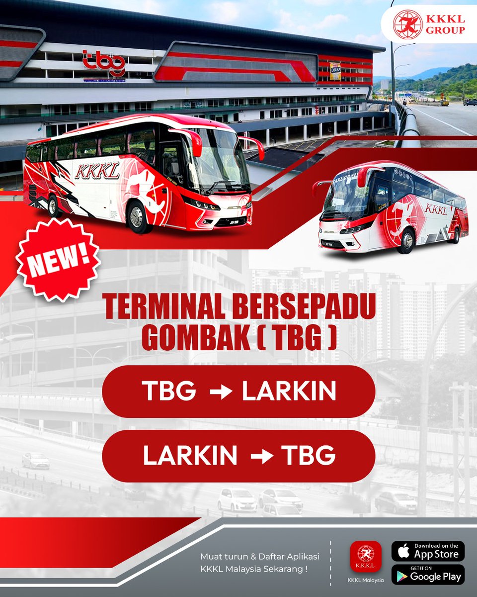 AsalGombak's tweet image. BAS YANG TELAH MASUK DI TERMINAL BERSEPADU GOMBAK (SETAKAT MEI 2025)

Hari tuh kami up kedai apa yang dah buka dalam Terminal Bersepadu Gombak kan? Kali ni kita tengok syarikat bas apa yang dah menggunakan terminal ni.

Nak pergi Pantai Timur? Utara? KLIA? Johor? Naik TBG jeeee.