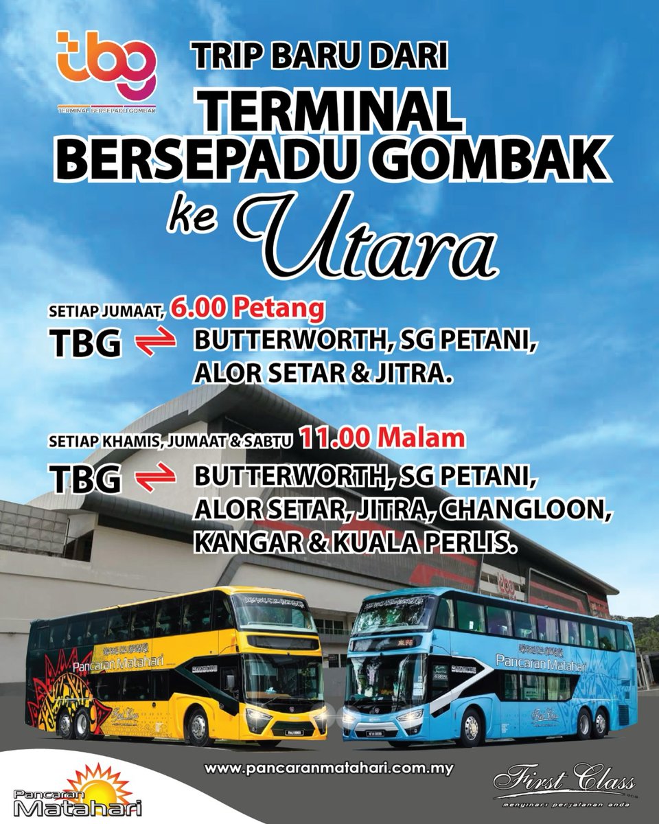 AsalGombak's tweet image. BAS YANG TELAH MASUK DI TERMINAL BERSEPADU GOMBAK (SETAKAT MEI 2025)

Hari tuh kami up kedai apa yang dah buka dalam Terminal Bersepadu Gombak kan? Kali ni kita tengok syarikat bas apa yang dah menggunakan terminal ni.

Nak pergi Pantai Timur? Utara? KLIA? Johor? Naik TBG jeeee.