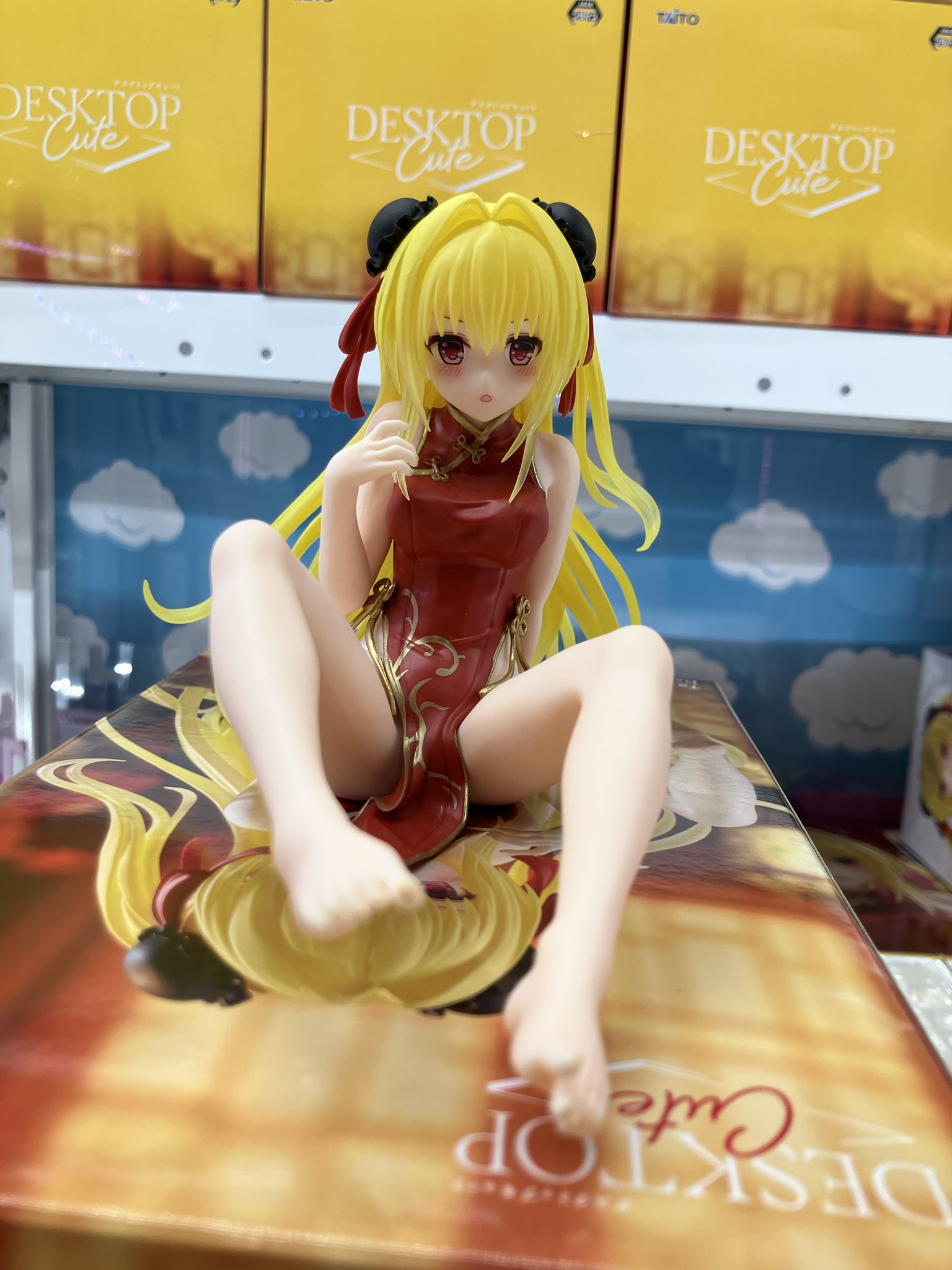 554, Desktop Cuteフィギュア金色の闇～チャイナドレスver.～ 中古即納】[FIG]金色の闇(こんじきのやみ) To LOVEる-とらぶる