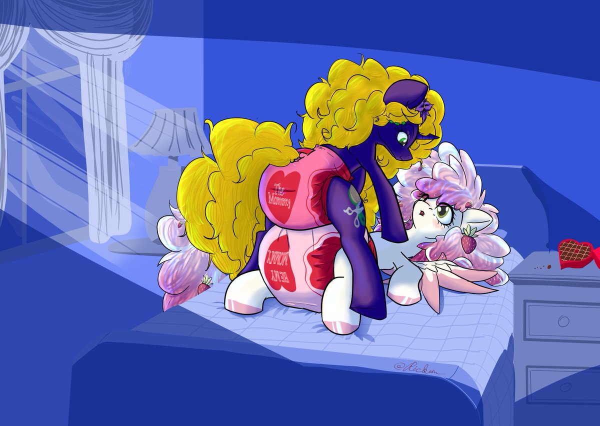another one of the Ychs with a couple of cute mares, done for 69memes over on Furaffinity