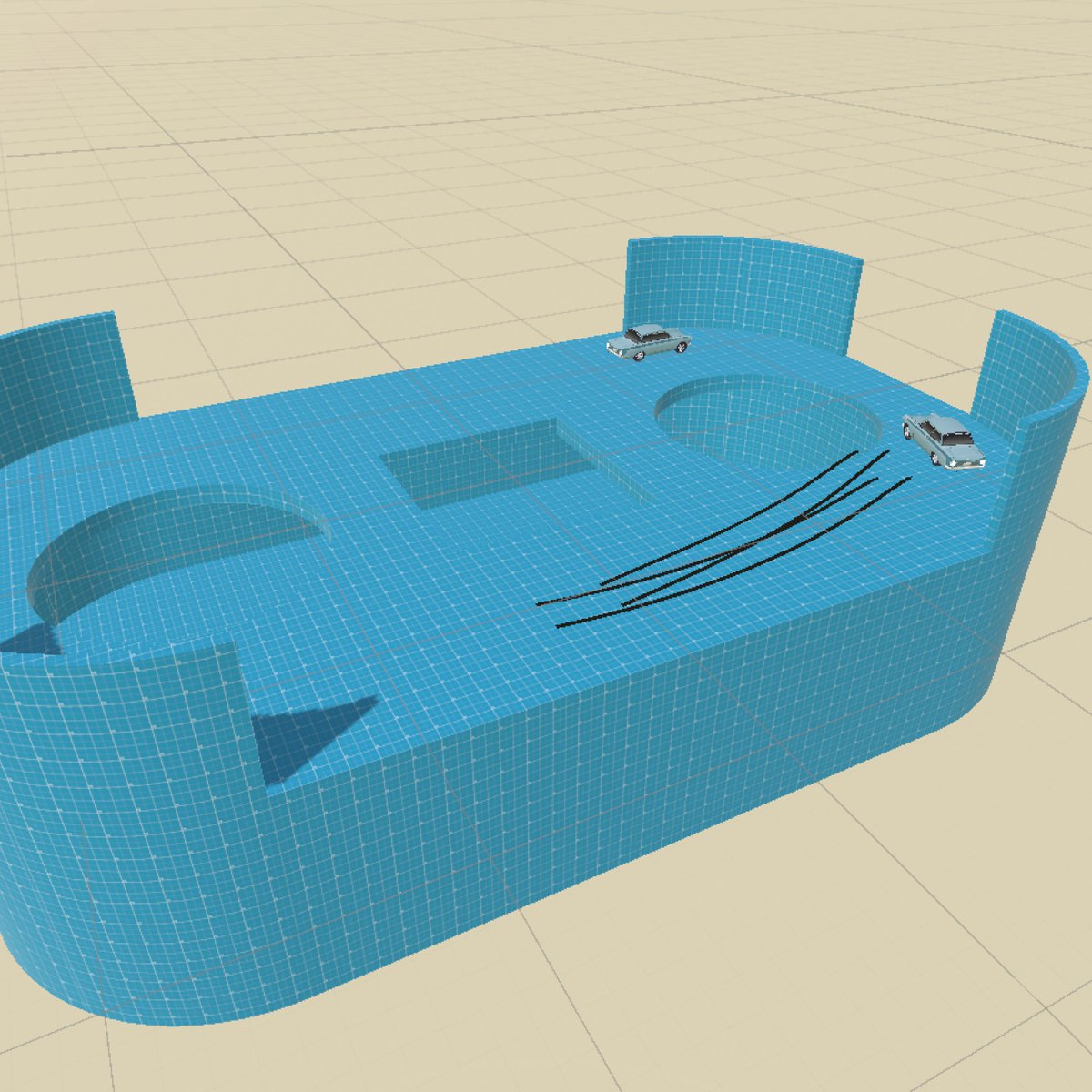 After working with just the server for days, I created a prototype scenario
#indiegames #indiedev #webgl #game