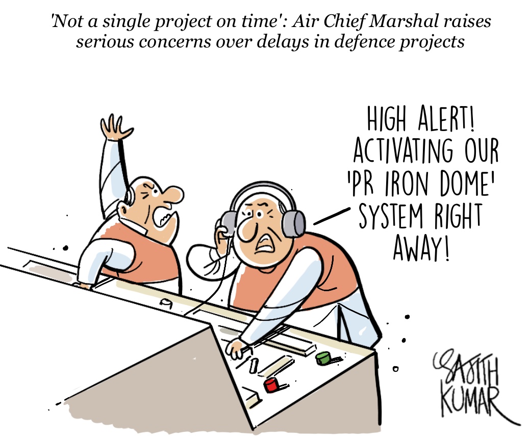 #AirChiefMarshal #MakeInIndia cartoon <a href="/DeccanHerald/">Deccan Herald</a>