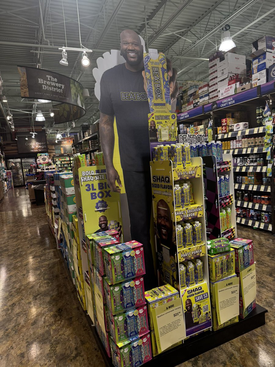 AmandaVanda88's tweet photo. I found Shaq and the @BeatboxBevs lemonade variety pack at the @TotalWine in Short Pump VA 😂🙌🏼 #beatboxfam https://t.co/iq6UrijYl3