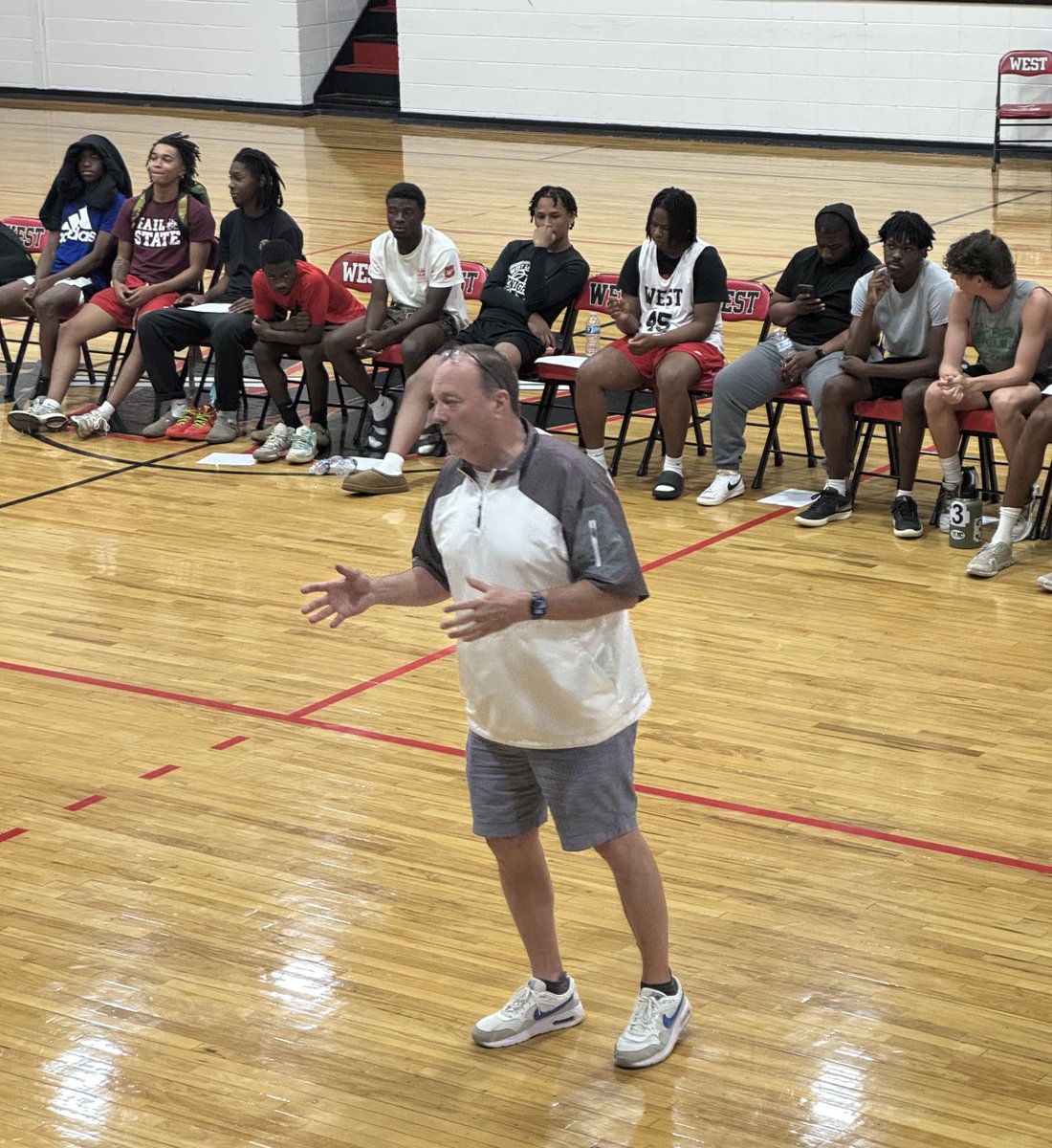 Great parent meeting tonight for boys basketball with our new head coach! #uknighted #knightsbasketball