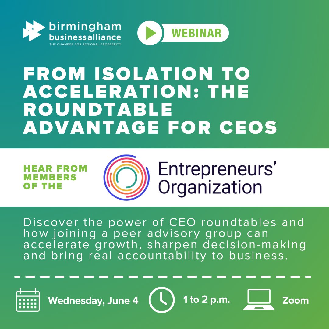 Feeling like you’re running your business alone? 😓 We're here to help! Join our FREE webinar on Wednesday, June 4 from 1 to 2 p.m. to learn how peer support and CEO roundtables can fuel growth.

🎟️ RSVP now at heyor.ca/roWZtH. 

#BHMHasMore #BHMBizAlliance