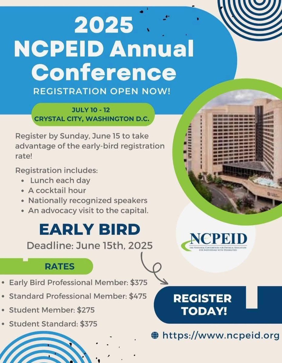 #APE365Project As a lifetime member of #NCPEID, supporting all they are pursuing for the students #APESpecialists serve. Your voices are so needed! Please attend if you can!