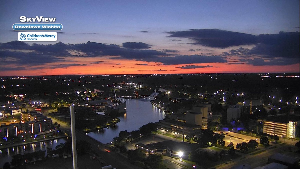 Now THIS is a sunset!  One more sleep before <a href="/Riverfest/">Wichita Riverfest</a> .

Posted 9:23 PM 5-29-25
<a href="/KSNNews/">KSN News Wichita</a> <a href="/KSNStormTrack3/">KSN Storm Track 3</a>  #kswx 
ksn.com/weather