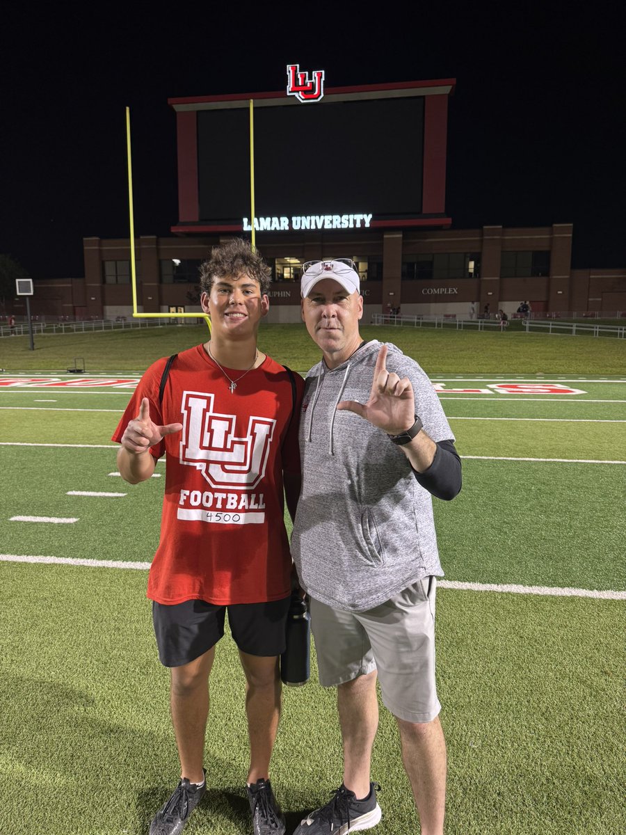 Dylan Brasher (@dylan_brasher28) on Twitter photo It was great to be back in Boomtown competing at <a href="/LamarFootball/">Lamar University Football</a>! Thank you to all the coaches for the hospitality and coaching! <a href="/CoachDaleen/">Daryl Daleen</a> <a href="/Coach_RMcCarthy/">Ryan McCarthy</a> <a href="/CoachDrewChrist/">Drew Christ</a> It was great to be back in Boomtown competing at <a href="/LamarFootball/">Lamar University Football</a>! Thank you to all the coaches for the hospitality and coaching! <a href="/CoachDaleen/">Daryl Daleen</a> <a href="/Coach_RMcCarthy/">Ryan McCarthy</a> <a href="/CoachDrewChrist/">Drew Christ</a>
