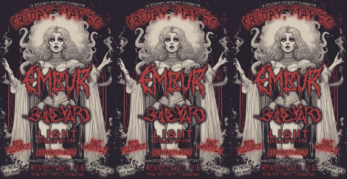 RENDEZVOUS PUB (@rendezvouspub49) on Twitter photo Last Fundraising Show for Decimate Fundraiser. Tickets will be available at the show for the Decimate MetalFest.
Doors 7pm Show 8pm 10108 149st #HeavyMetal #Yeg <a href="/newlevelbrewing/">New Level Brewing</a> Hellion on special #metalfest Last Fundraising Show for Decimate Fundraiser. Tickets will be available at the show for the Decimate MetalFest.
Doors 7pm Show 8pm 10108 149st #HeavyMetal #Yeg <a href="/newlevelbrewing/">New Level Brewing</a> Hellion on special #metalfest