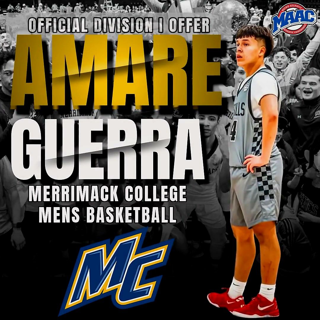 Amare Guerra (@amare4023) on Twitter photo After a great conversation with Coach Gallo, I am blessed and honored to receive my first division I offer from Merrimack College. Thank you Coach <a href="/JoeyGall0/">Joey Gallo</a> and staff for believing in me! š
<a href="/MerrimackMBB/">Merrimack Menās Basketball</a> After a great conversation with Coach Gallo, I am blessed and honored to receive my first division I offer from Merrimack College. Thank you Coach <a href="/JoeyGall0/">Joey Gallo</a> and staff for believing in me! š
<a href="/MerrimackMBB/">Merrimack Menās Basketball</a>