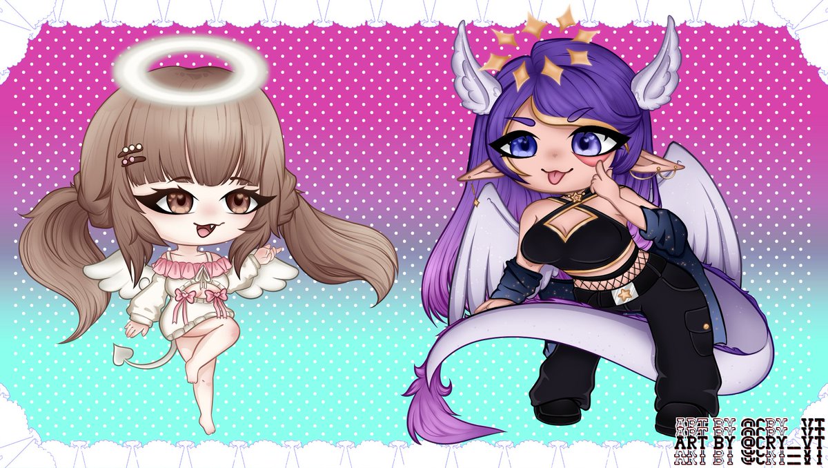 Cry π¦πͺ (@cry__vt) on Twitter photo Lovely Cheebs I made for my giveaway winners, I'm sorry for taking so long, and thank you both for being so understanding and patient. π
Chara on the left owned by: <a href="/tsuzurahibi/">ε»Ώζ₯½εΈζ―β° ΰΌβΛHKVtuber</a>
Chara on the right owned by: <a href="/LustrousLumi/">π« Lumi π</a> Lovely Cheebs I made for my giveaway winners, I'm sorry for taking so long, and thank you both for being so understanding and patient. π
Chara on the left owned by: <a href="/tsuzurahibi/">ε»Ώζ₯½εΈζ―β° ΰΌβΛHKVtuber</a>
Chara on the right owned by: <a href="/LustrousLumi/">π« Lumi π</a>