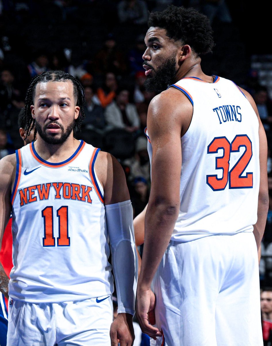 Jalen Brunson tonight:
32 PTS | 5 REB | 5 AST | 71% FG | 57% 3P

Karl-Anthony Towns tonight:
24 PTS | 13 REB | 3 AST | 50% FG | +26