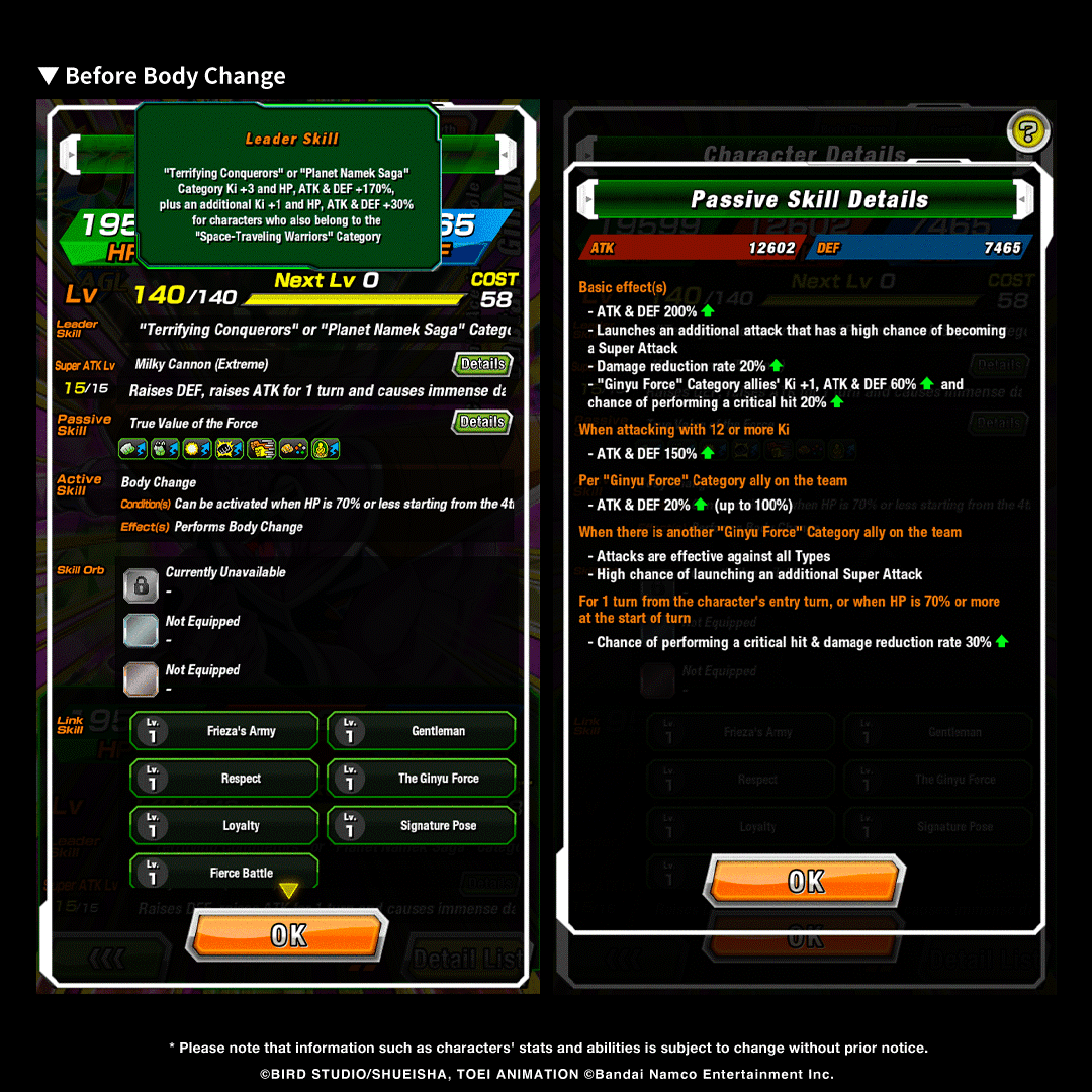 dokkan_global's tweet image. UR [Captain&apos;s Ace in the Hole] Captain Ginyu can soon be Extreme Z-Awakened!

After Extreme Z-Awakening, the character&apos;s Leader Skill, Passive Skill and Super Attack will be strengthened! (1/2)