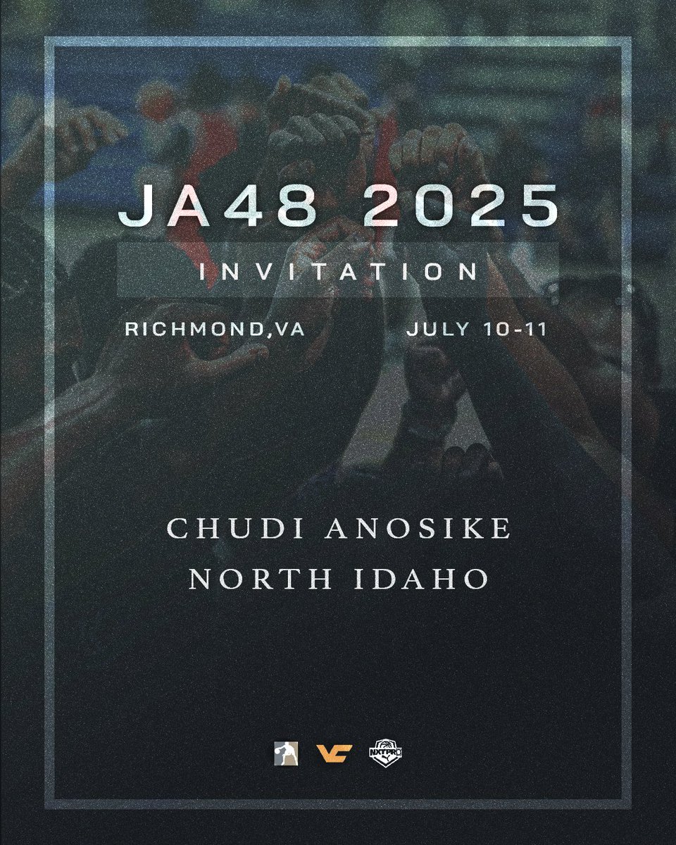 The next invitation to JA48 goes to Chudi Anosike of North Idaho