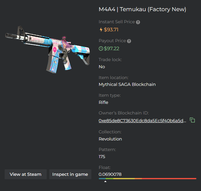 SodiumsGambles's tweet photo. 🚨Giveaway🚨
This week the M4A4 Temukau (FN)
To enter:
✅Like &amp; Retweet
✅Be verified in discord https://t.co/ErC3sAxt5R
✅Comment your discord username
Goodluck!🎊
Winner rolled in 5 days! https://t.co/Efxk6vXGja