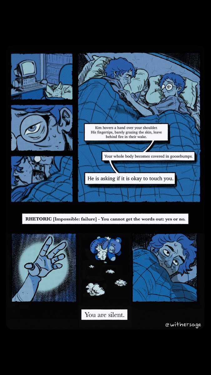 withersage's tweet image. small comic based on an amazing Disco Elysium High School AU fic by httpsawesome! I’ll link it below, just be mindful of the tags before reading as it’s pretty heavy :-) #DiscoElysium 

archiveofourown.org/works/55475872