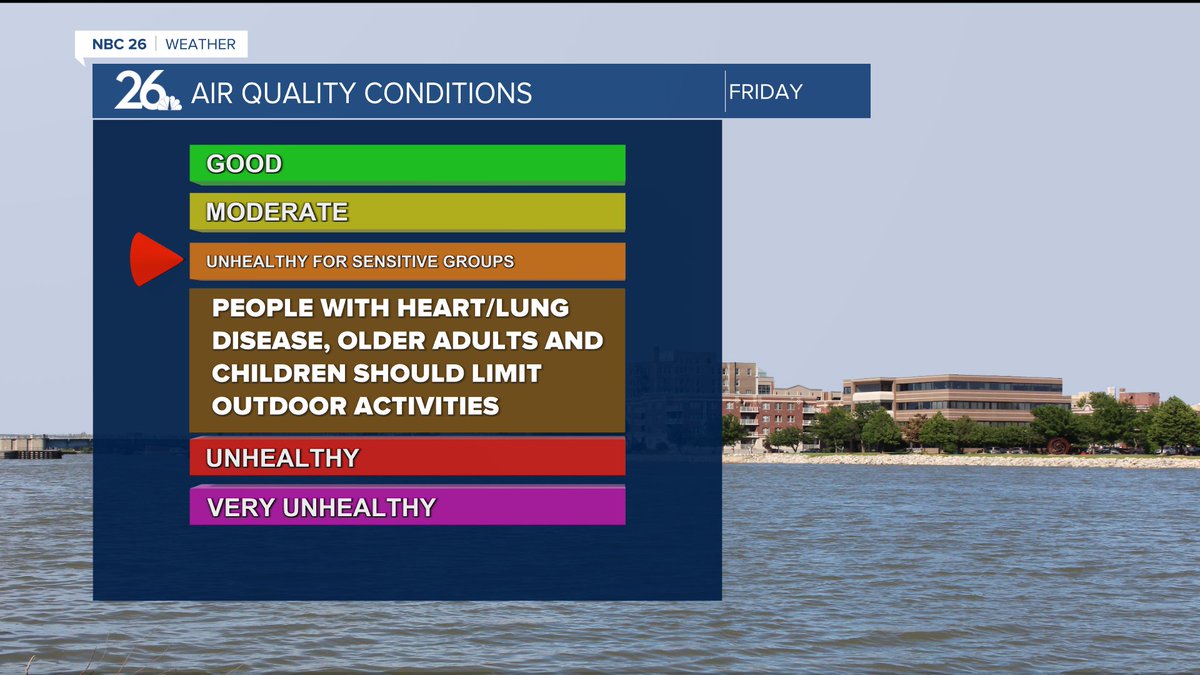 Smoke from Canadian wildfires moves in tomorrow!!
