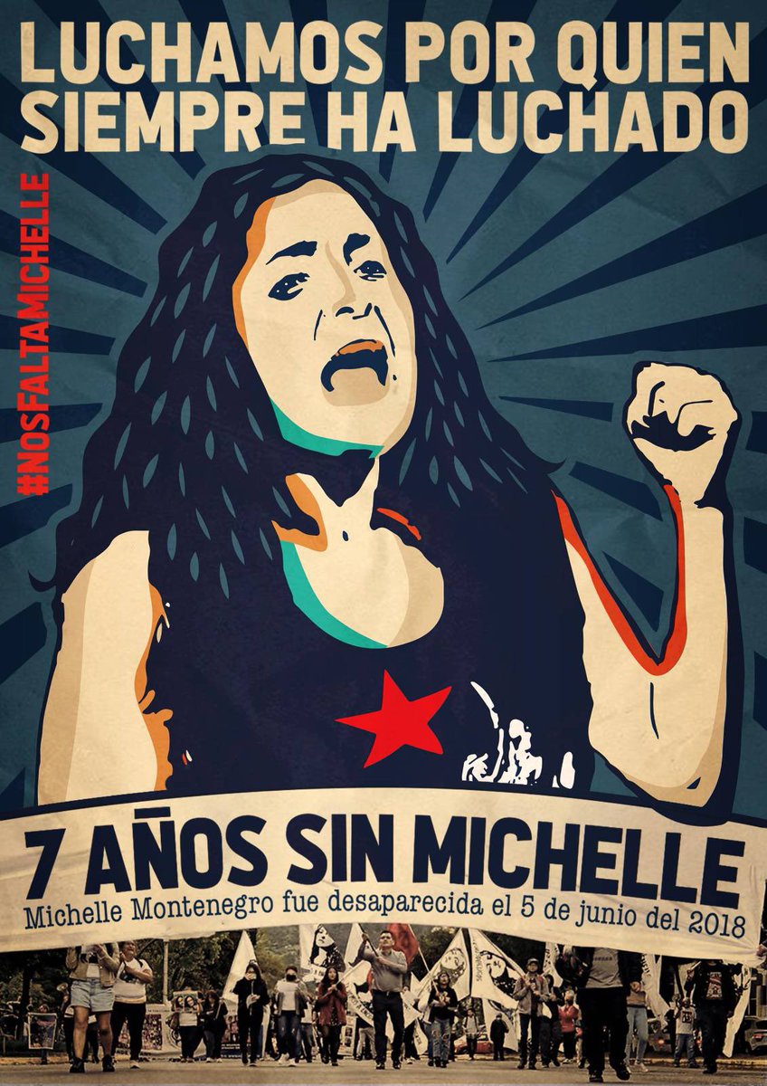 #NosFaltaMichelle Este cinco de junio se cumplen 7 años de la desaparición de Michelle.  Hija, hermana, profesora y activista. Seguimos luchando por quienes siempre han luchado <a href="/KarolNorona/">Karol E. Noroña</a> <a href="/sybelmartinez/">Sybel Martinez</a> <a href="/AsfadecEc/">Asfadec - Desaparecidxs Ecuador</a> <a href="/TembloresOng/">Temblores ONG 🐘</a> <a href="/radiolacalle/">La Calle</a> <a href="/LaPeriodicanet/">Revista La Periódica</a> <a href="/covidefem1/">COVIDEFEM</a>