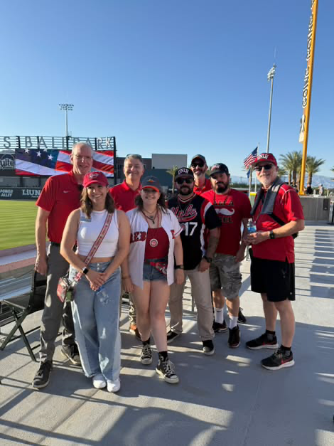 Excited to see lots of Rebels out to support UNLV Night at the <a href="/AviatorsLV/">Las Vegas Aviators</a>!